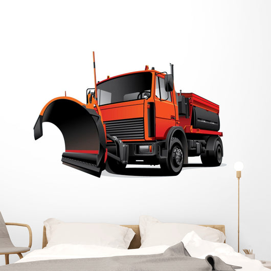 Bulldozer Wall Decal