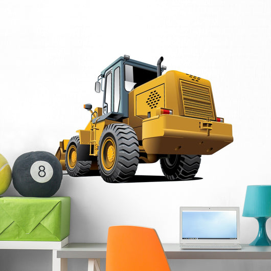 Bulldozer Construction Wall Decal