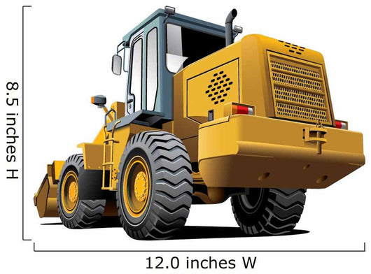 Bulldozer Construction Wall Decal