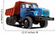 Blue and Red Dump Wall Decal