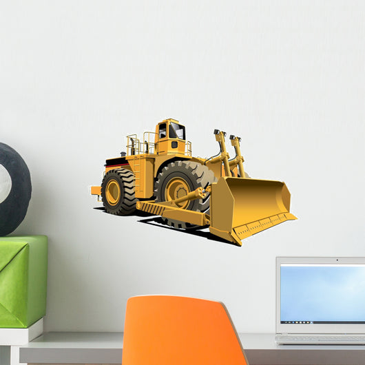 Hefty Bulldozer Wall Decal
