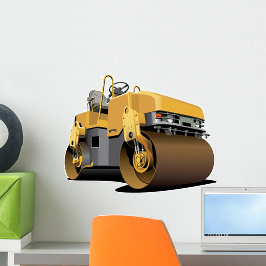 Cement Roller Construction Wall Decal
