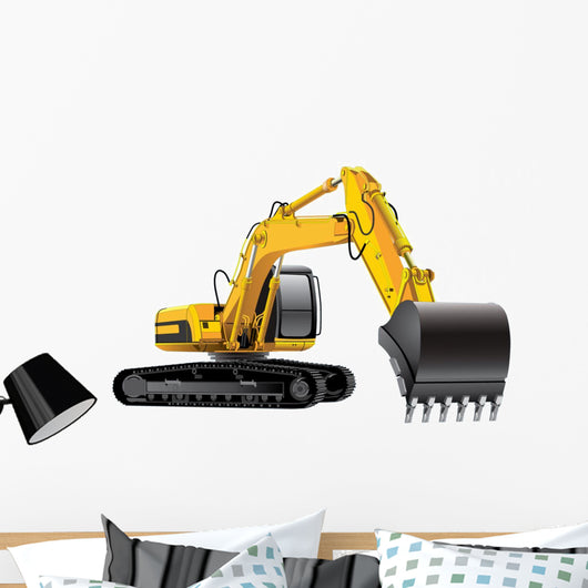 Bulldozer Crane Construction Digger Wall Decal