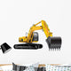 Bulldozer Crane Construction Digger Wall Decal