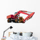 Red Crane Construction Wall Decal
