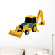 Cute Yellow Bulldozer Construction Wall Decal
