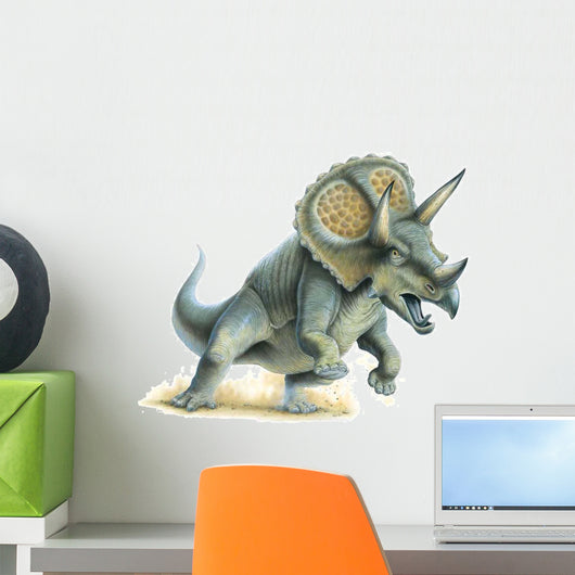 Triceratops Charging Wall Decal