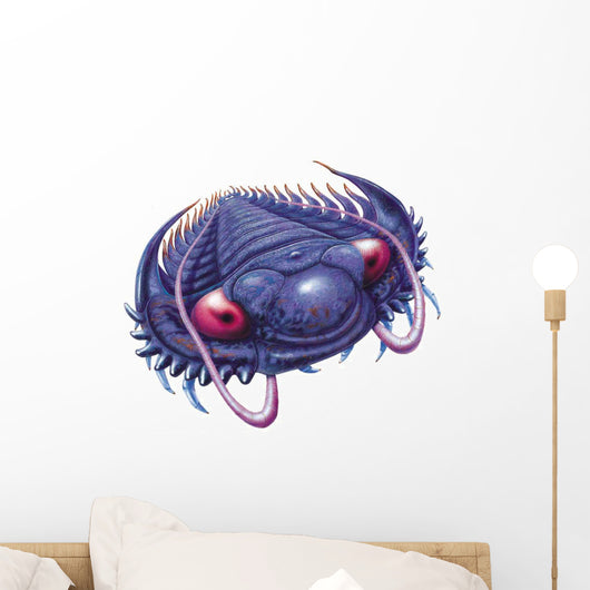 Trilobite swimming. Wall Decal