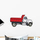 Red and White Dump Wall Decal