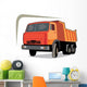 Red Dump truck Wall Decal