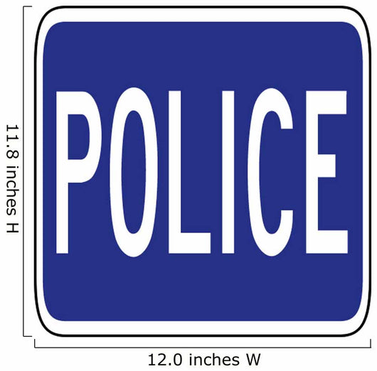Police Word Sign Wall Decal
