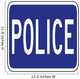 Police Word Sign Wall Decal
