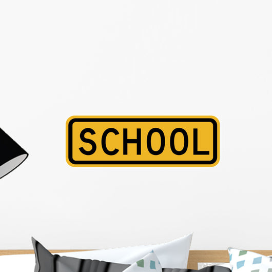 School Word Sign Wall Decal