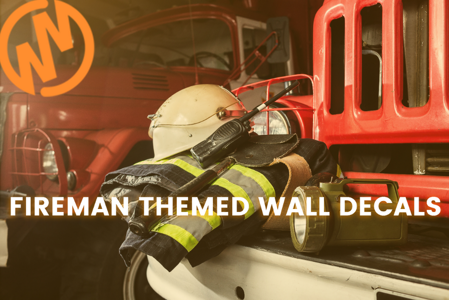Fireman Theme Rooms Made Easy with Firetruck Wall Decals