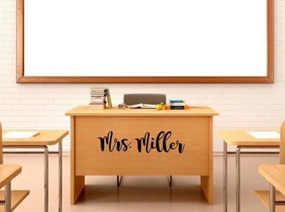 Custom Teacher Desk Decal