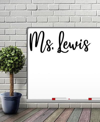 Custom Whiteboard Teacher Decal