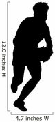 Running Rugby Wall Decal