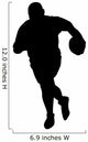 Running Rugby Wall Decal