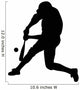 Batter Baseball Wall Decal