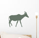 Green Antelope Silhouette Wall Decal