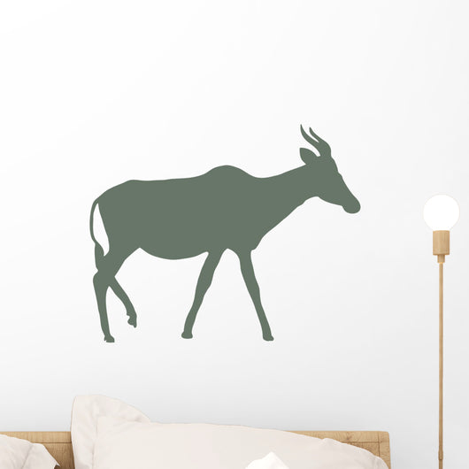 Green Antelope Silhouette Wall Decal
