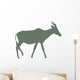 Green Antelope Silhouette Wall Decal