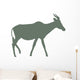 Green Antelope Silhouette Wall Decal