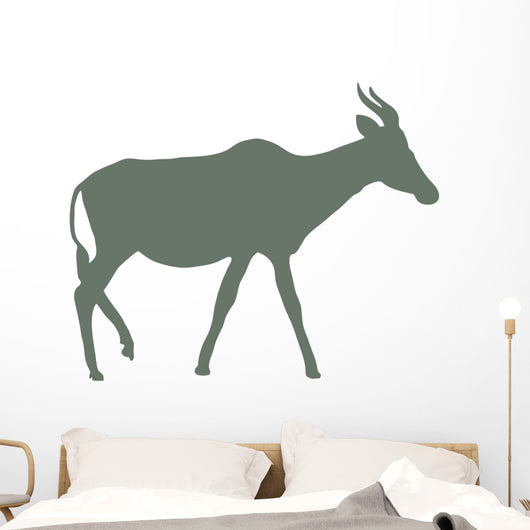 Green Antelope Silhouette Wall Decal