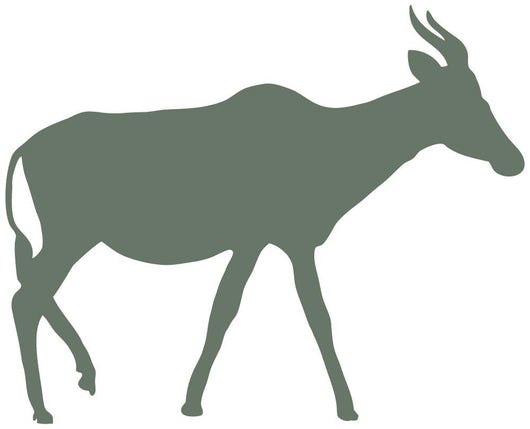 Green Antelope Silhouette Wall Decal