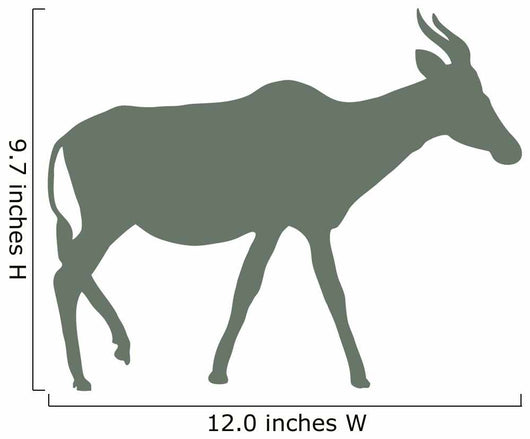 Green Antelope Silhouette Wall Decal