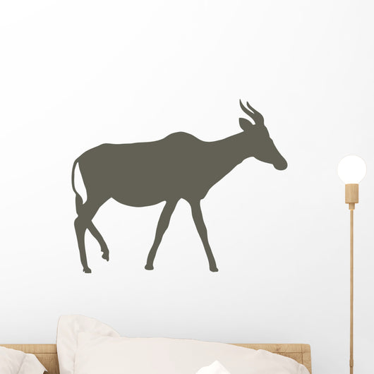 Brown Animal Silhouette Antelope Wall Decal