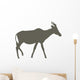 Brown Animal Silhouette Antelope Wall Decal
