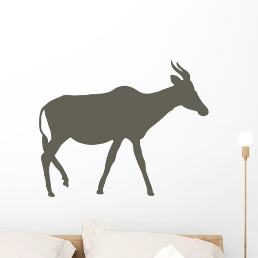 Brown Animal Silhouette Antelope Wall Decal