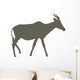 Brown Animal Silhouette Antelope Wall Decal