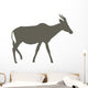 Brown Animal Silhouette Antelope Wall Decal
