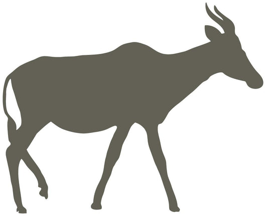 Brown Animal Silhouette Antelope Wall Decal