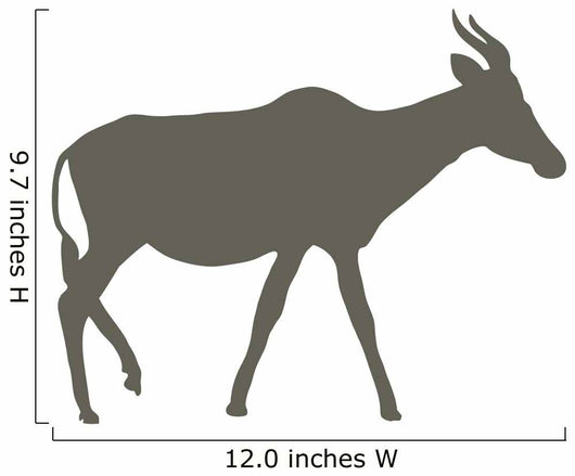 Brown Animal Silhouette Antelope Wall Decal