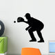Catcher Catching Baseball Wall Decal