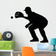 Catcher Catching Baseball Wall Decal