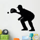 Catcher Catching Baseball Wall Decal