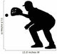 Catcher Catching Baseball Wall Decal