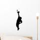Fly Ball Baseball Wall Decal