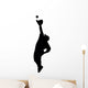 Fly Ball Baseball Wall Decal