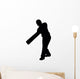 Sports Silhouettes Cricket Wall Decal