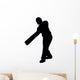 Sports Silhouettes Cricket Wall Decal