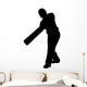 Sports Silhouettes Cricket Wall Decal