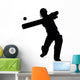 Hitting Cricket Batter Wall Decal