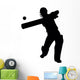 Hitting Cricket Batter Wall Decal