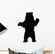 Realistic Black Bear Silhouette Wall Decal