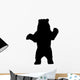 Realistic Black Bear Silhouette Wall Decal